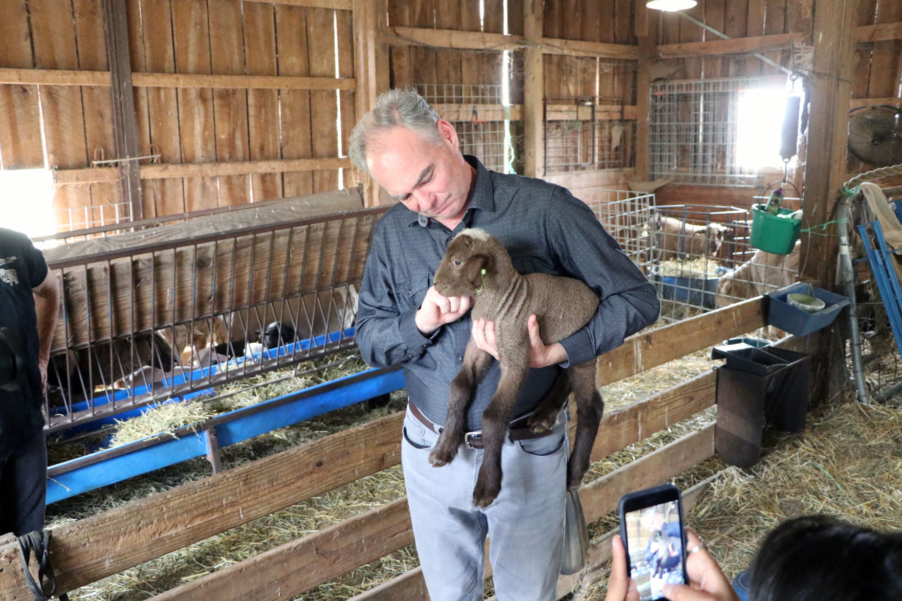 Kaine's Loudoun County visit | Black Sheep Farm 2